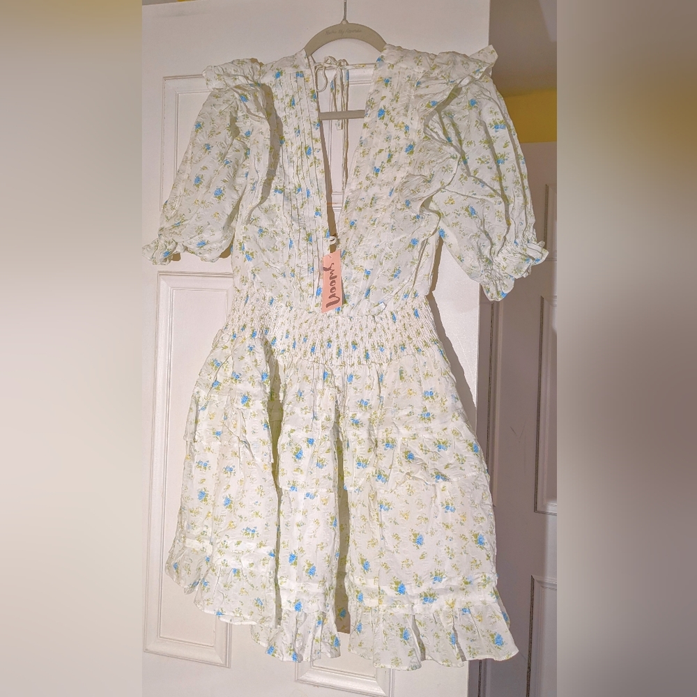 Swoon Boutique Cotton Floral Babydoll Dress